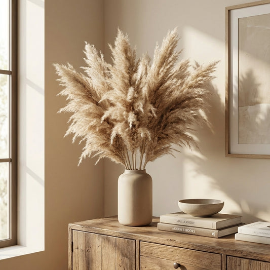 Dried Pampas Grass | 80 cm Natural Stems