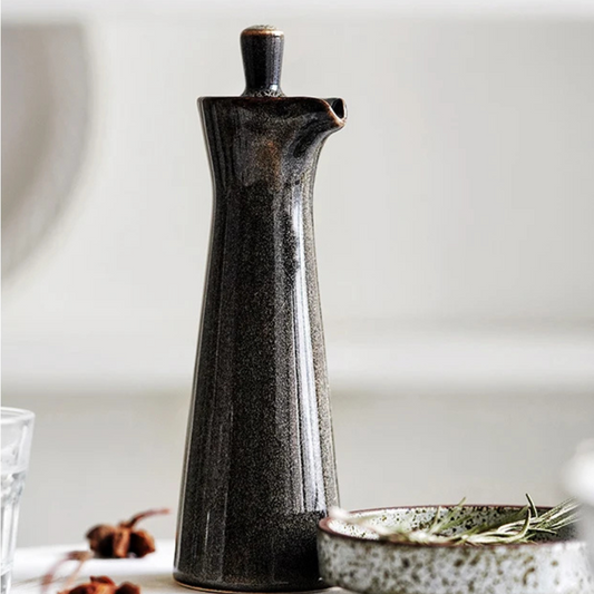 Ceramic Olive Oil Dispenser – 15 cm – Premium Kitchen & Table Accessory