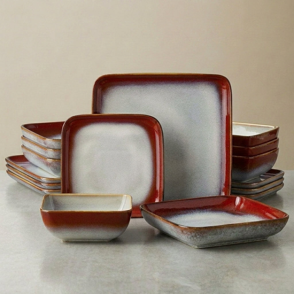 Handcrafted Ceramic Dinner Set | 16 Piece