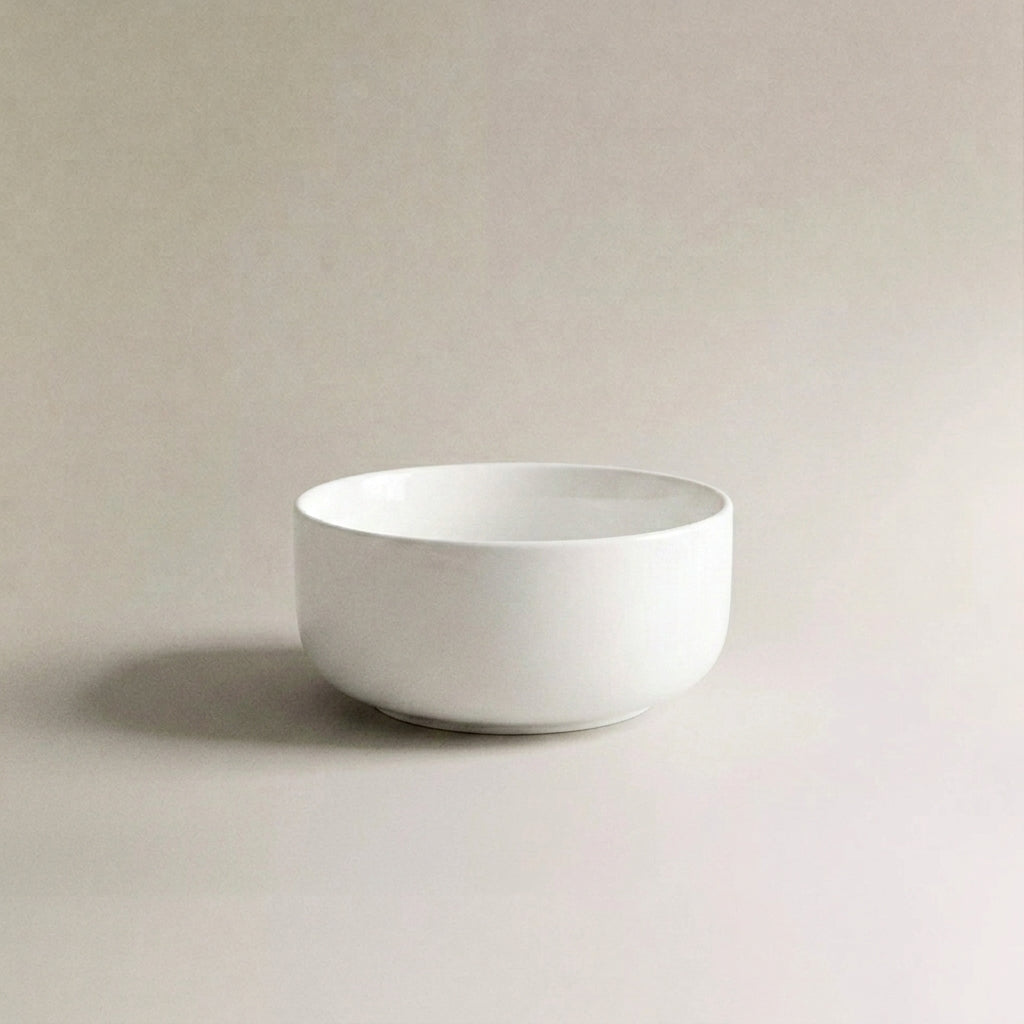 White Stoneware Dinner Set | Handcrafted Ceramic