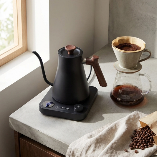 Intelligent Electric Kettle 900ML – Gooseneck Spout, 220V 1200W Precision Brewing