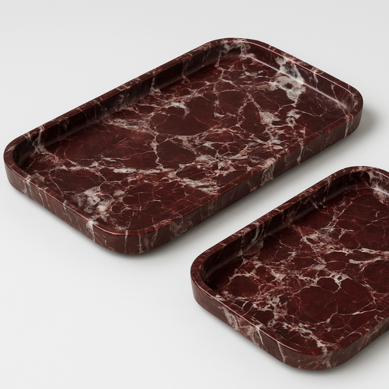 Lepanto Marble Tray – Vanity, Jewellery & Serving Organizer