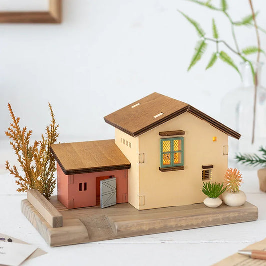 Handcrafted Wooden Miniature House – Home Décor Ornament