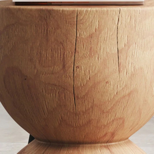 Solid Wood Side - Stool Nordic Accent Table - Handcrafted Wooden Stool