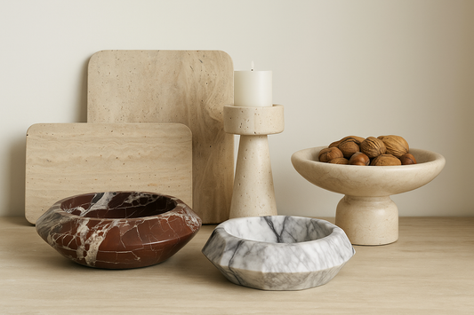 Marble & Travertine Décor – Timeless Elegance for Your Home