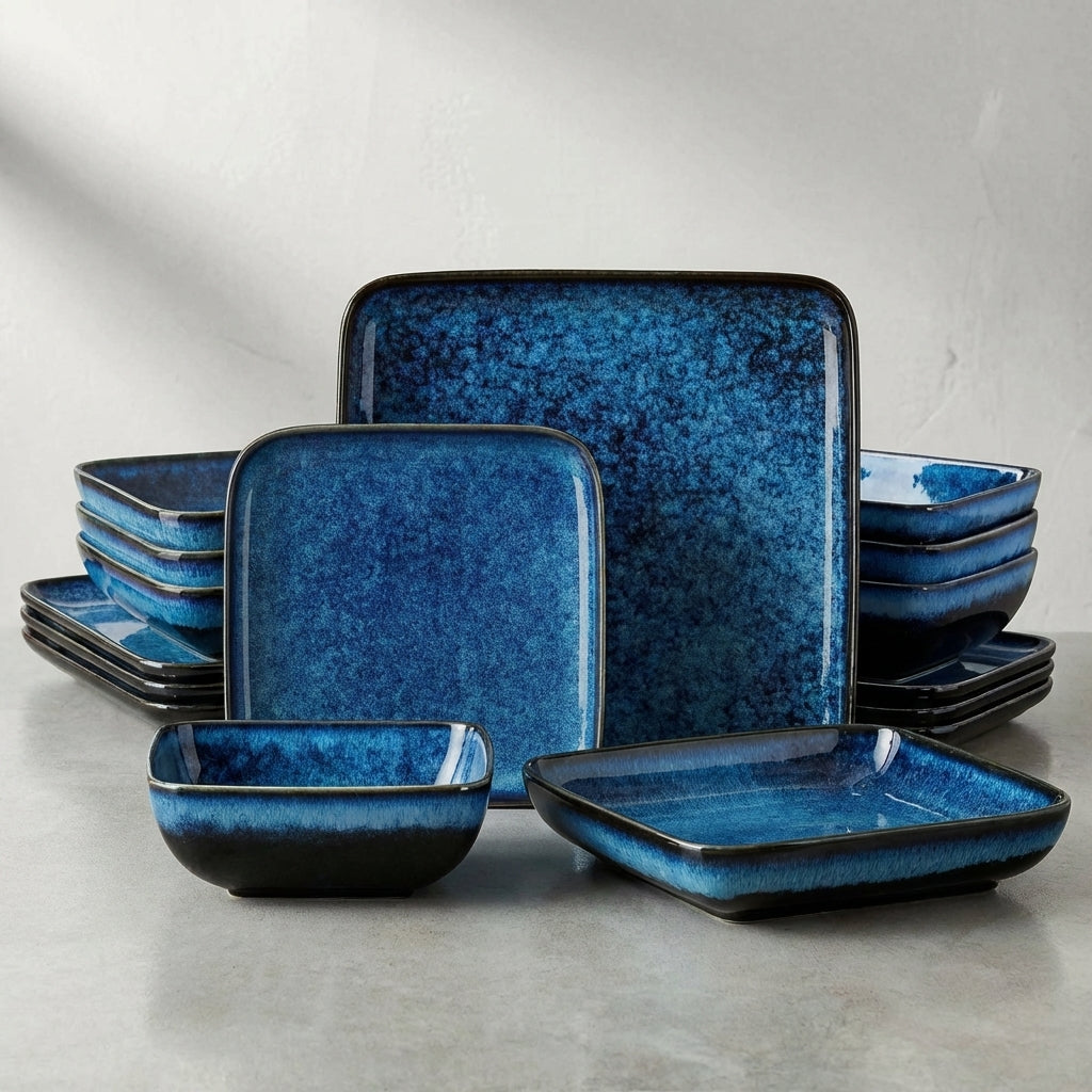 Handcrafted Ceramic Dinner Set | 16 Piece