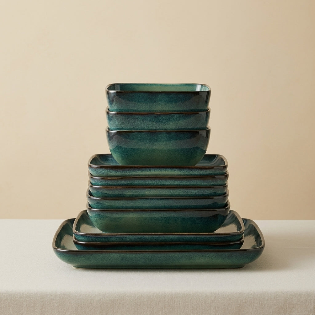 Handcrafted Ceramic Dinner Set | 16 Piece