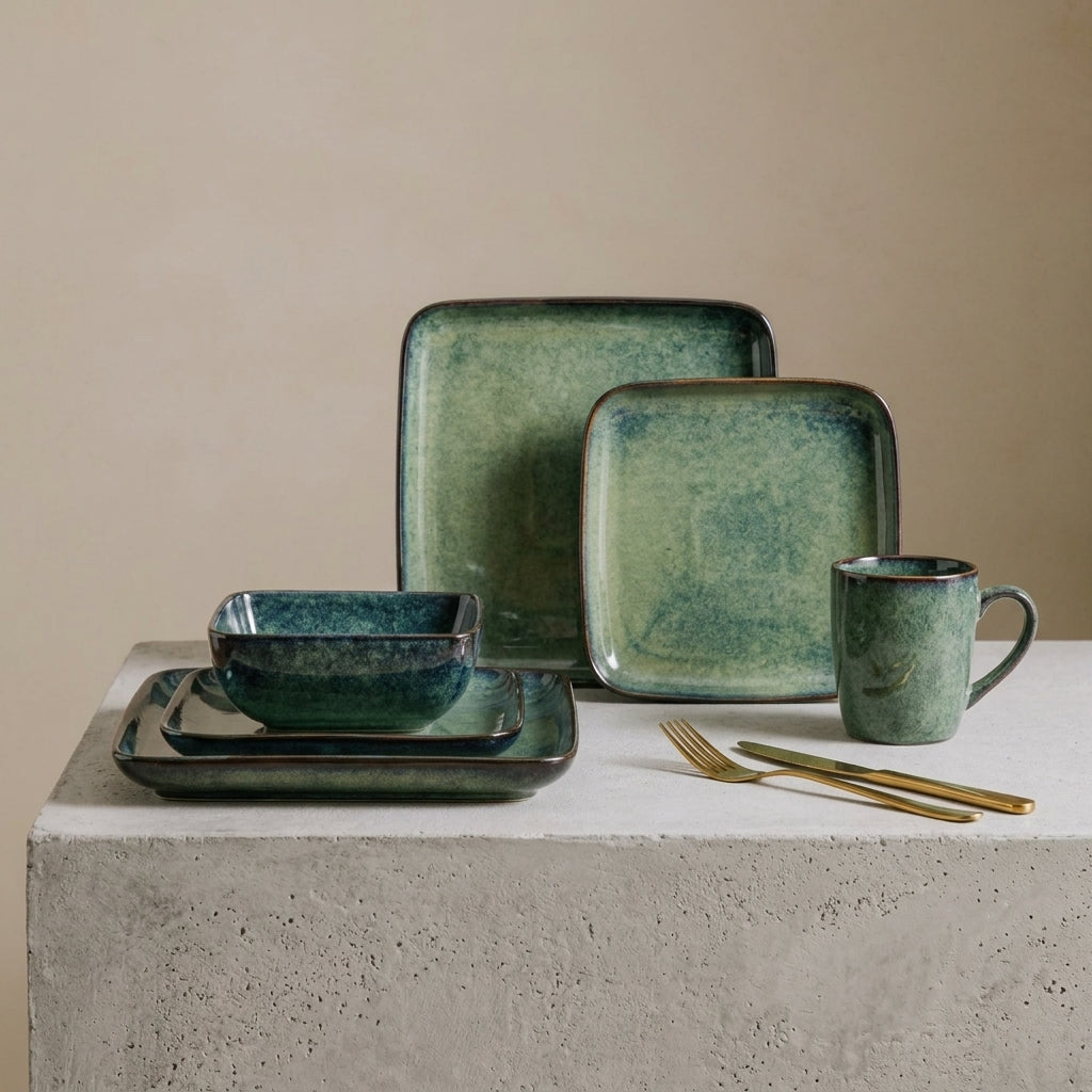 Handcrafted Ceramic Dinner Set | 16 Piece
