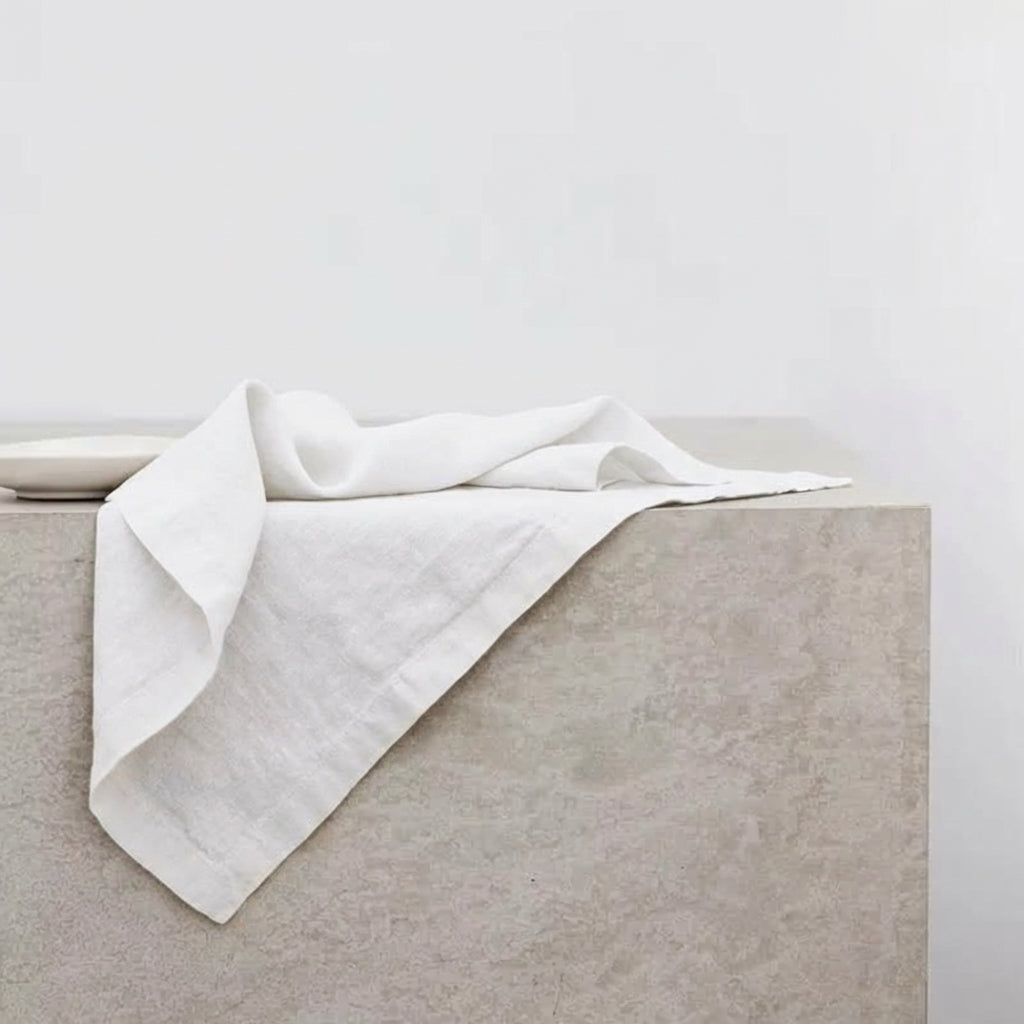 Pure Linen Napkins Set of 4 | Natural Fibre Table Linen