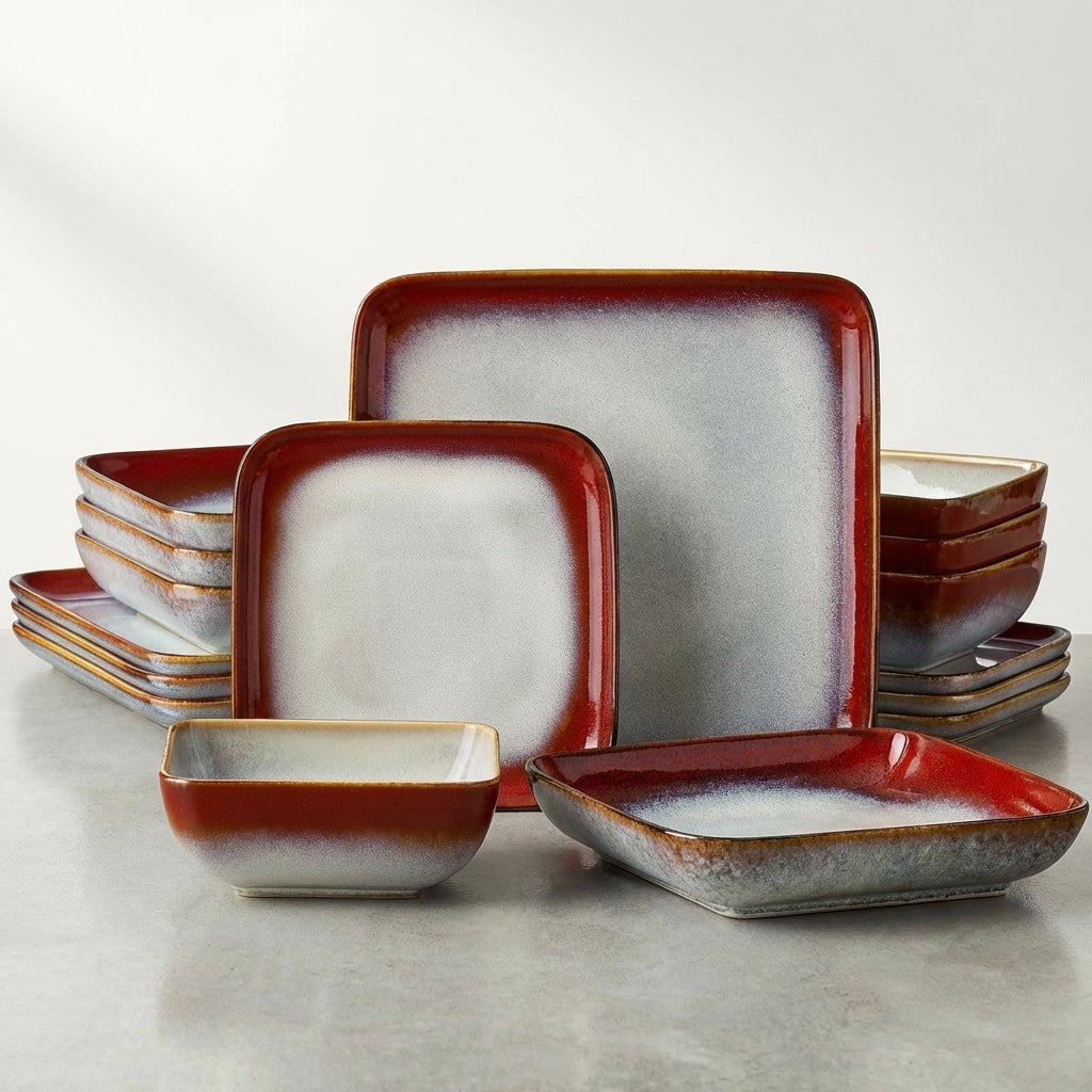 Handcrafted Ceramic Dinner Set | 16 Piece