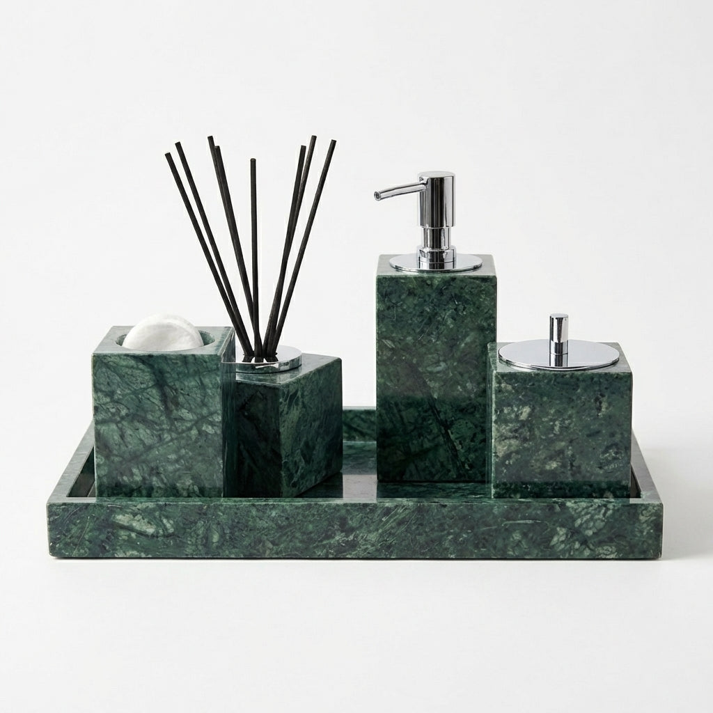 The Monolith Marble Collection | Solid Stone Bathroom Set