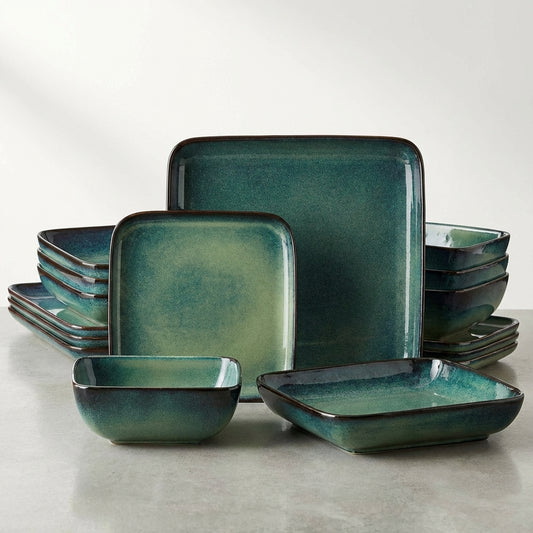 Handcrafted Ceramic Dinner Set | 16 Piece
