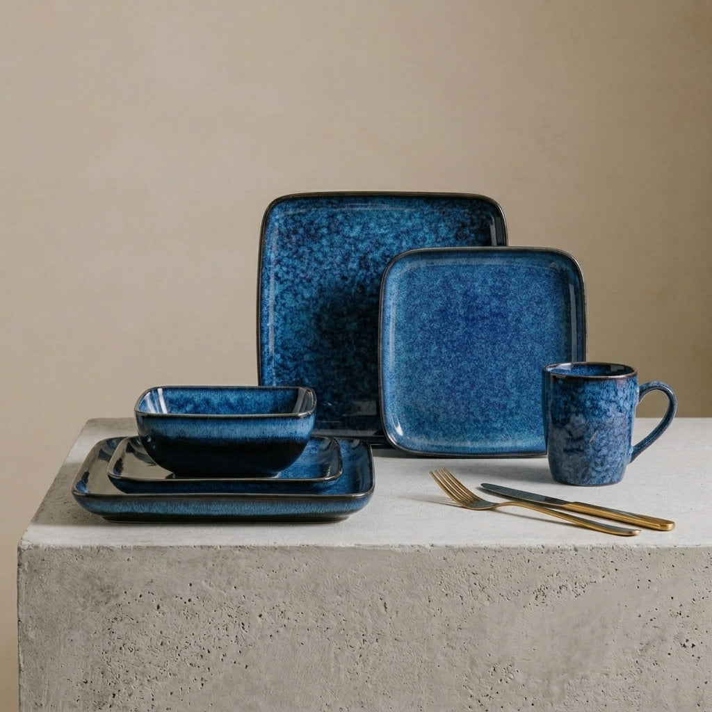 Handcrafted Ceramic Dinner Set | 16 Piece