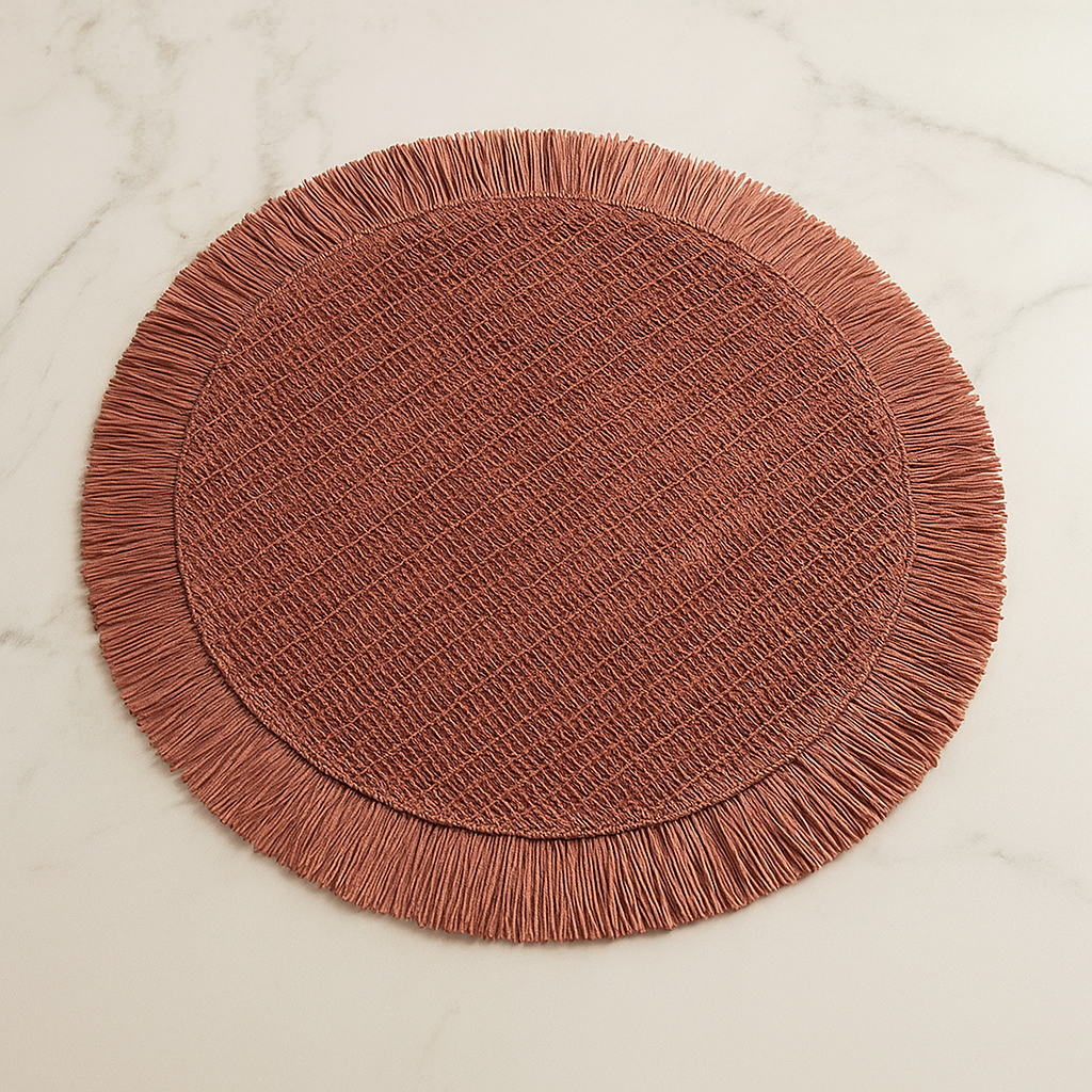 Woven Paper Placemats – Durable Non-Slip Table Set of 4