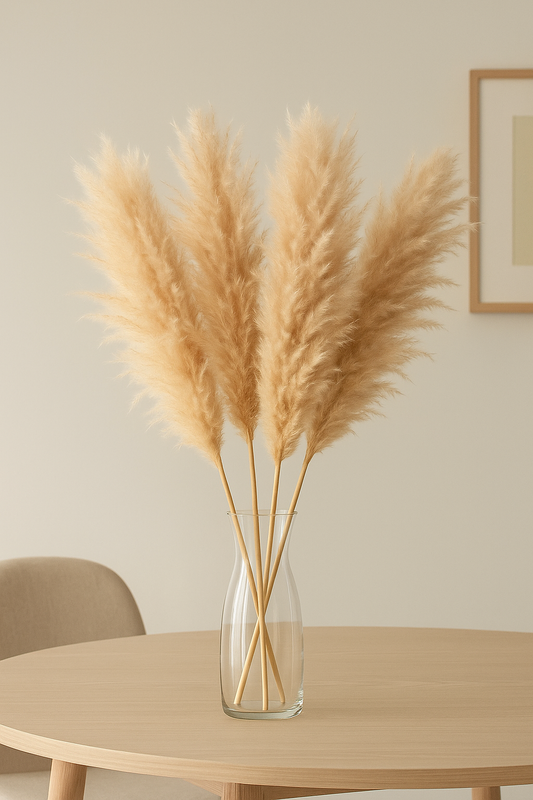 Natural Dried Pampas Grass 80 cm – Stylish Boho & Minimalist Décor – Sets of 5 or 10