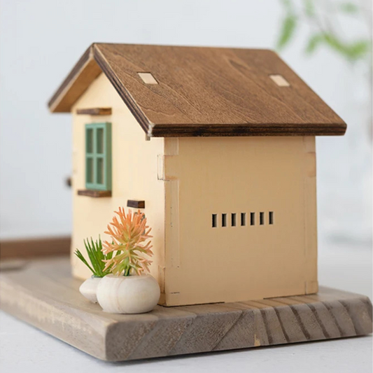 Handcrafted Wooden Miniature House – Home Décor Ornament