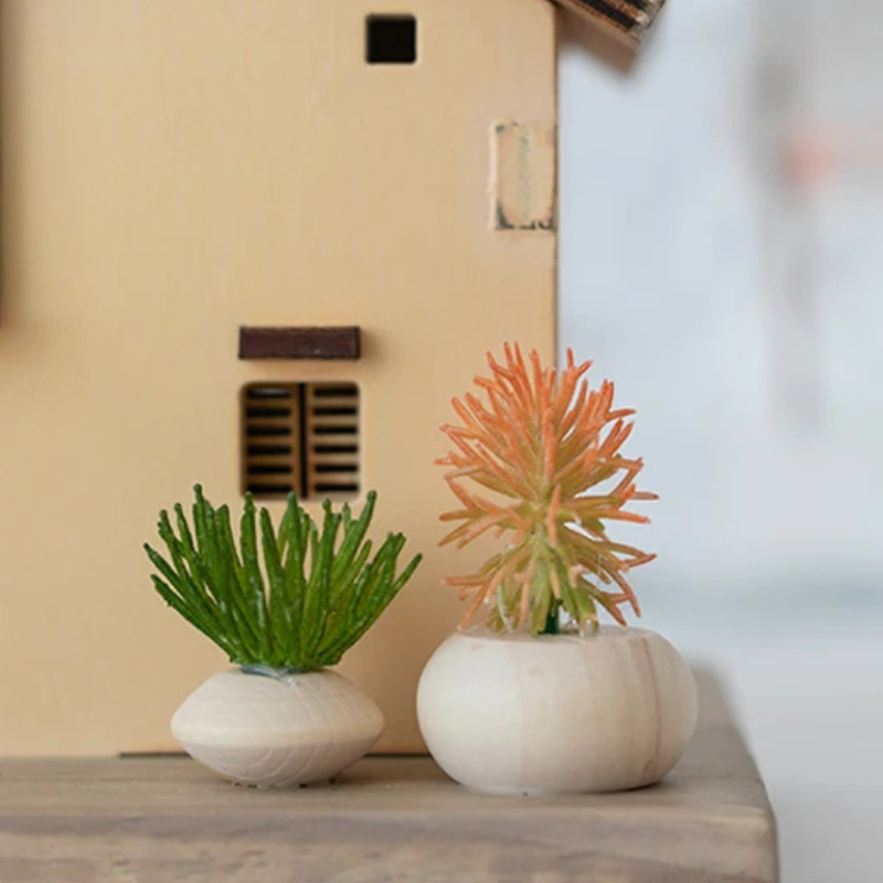 Handcrafted Wooden Miniature House – Home Décor Ornament