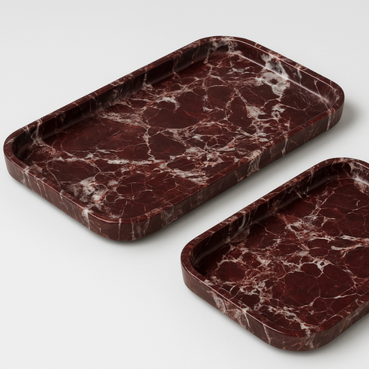 Lepanto Marble Tray – Vanity, Jewellery & Serving Organizer