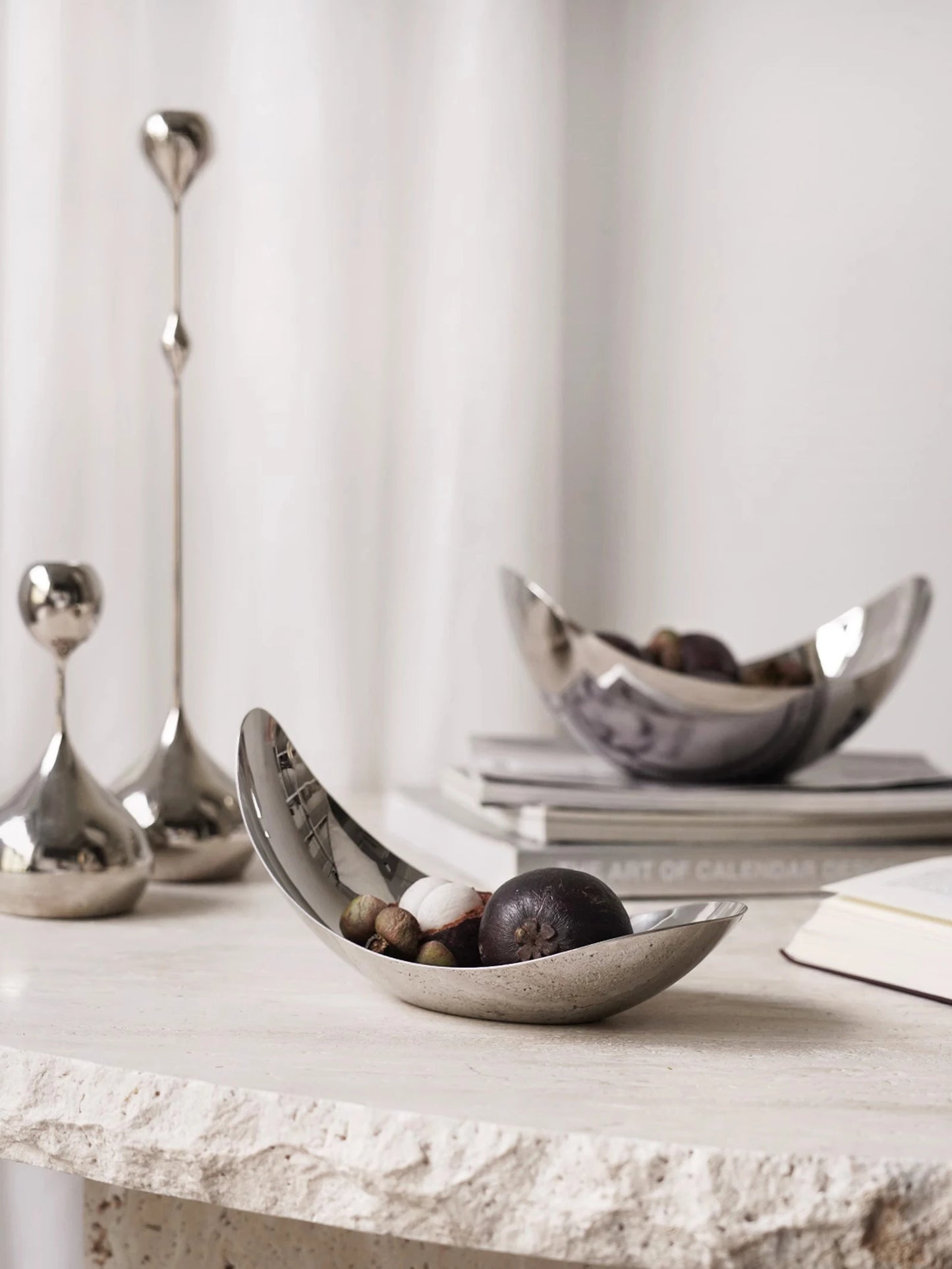 Petal Bowl Collection – Luxury Stainless Steel Designer Fruit Bowls & Serving Trays