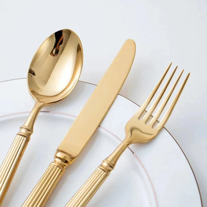 European Silverware Set – Luxury Stainless Steel Cutlery