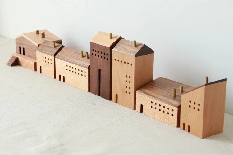 Wooden Miniature House – Decorative Incense Burner & Home Ornament