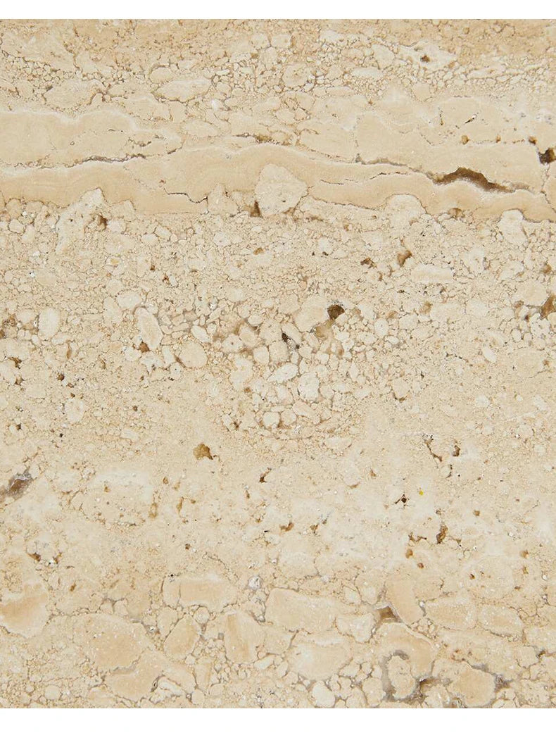 Natural Marble Tray – Beige Travertine Plate for Serving & Decor Organisation