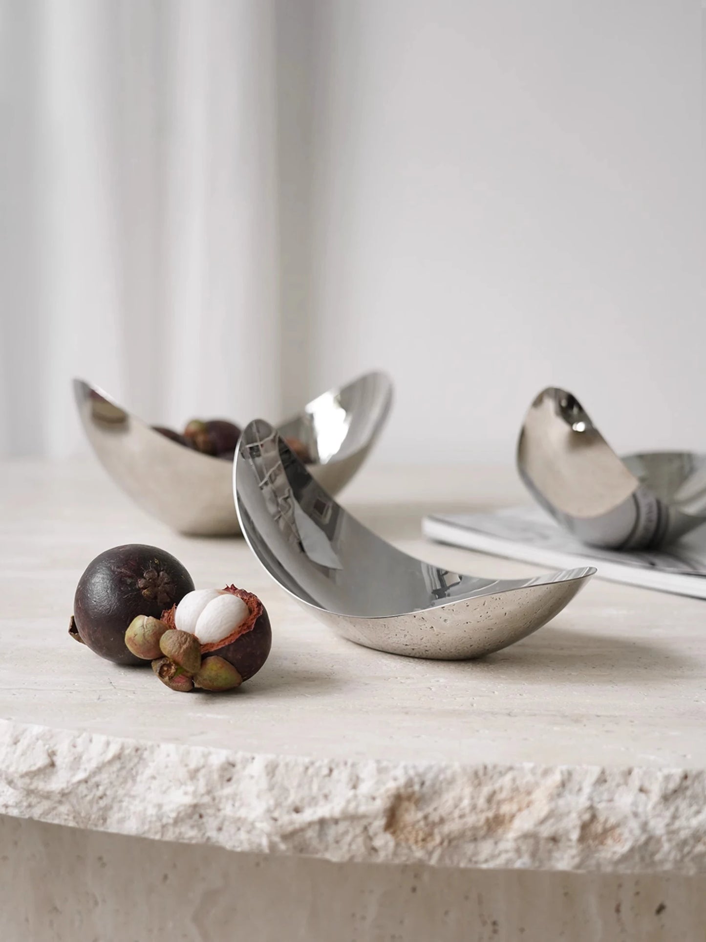 Petal Bowl Collection – Luxury Stainless Steel Designer Fruit Bowls & Serving Trays