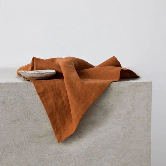 Set of 4 Pure Linen Napkins – Soft, Reusable Table Linen