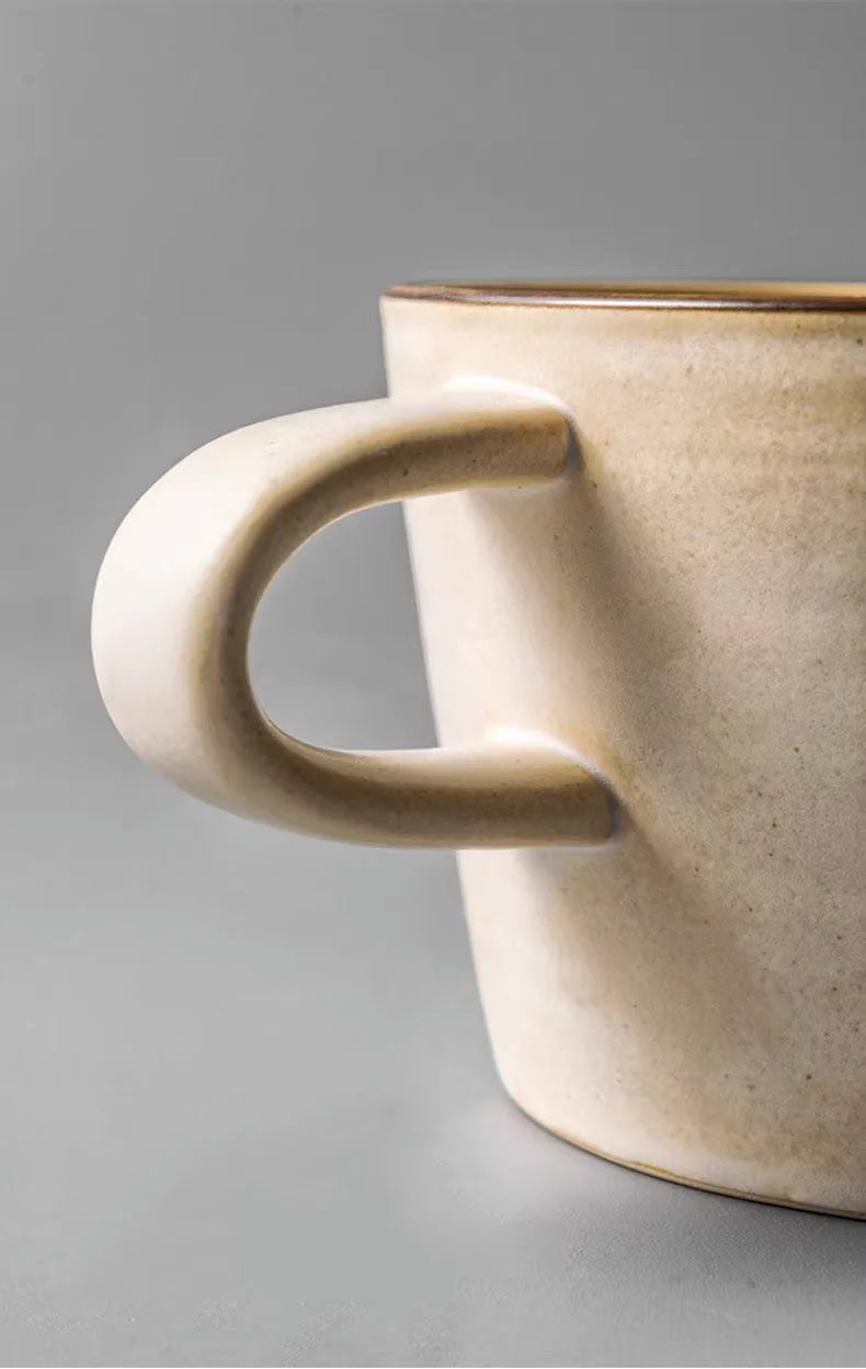 Ceramic Mug and Plate Set – 180 ml – Minimalist &amp; Elegant Tea and Coffee Set