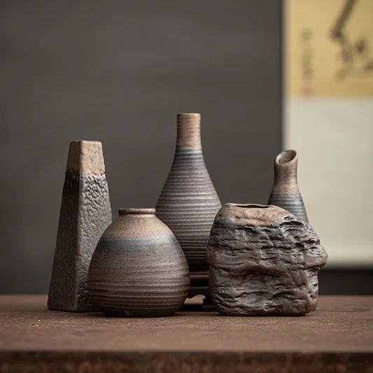 Handcrafted Ceramic and Porcelain Vase Collection
