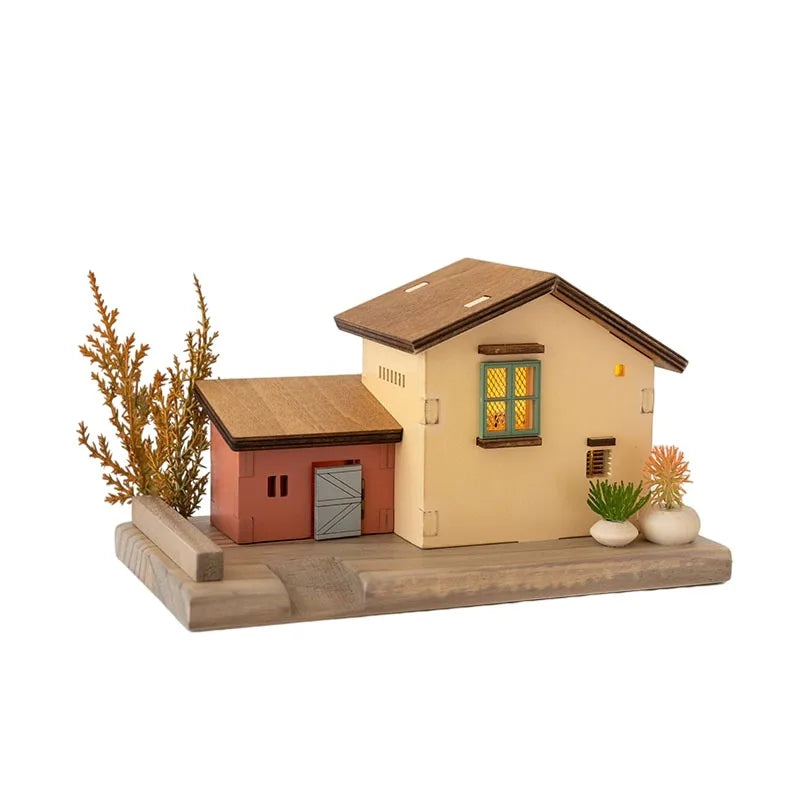 Handcrafted Wooden Miniature House – Home Décor Ornament