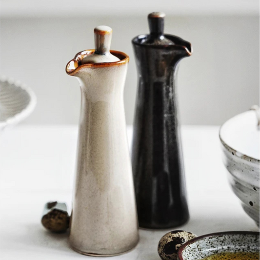 Ceramic Olive Oil Dispenser – 15 cm – Premium Kitchen &amp; Table Accessory